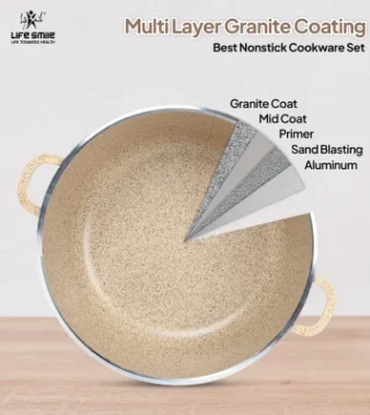 ✨️✨️Anniversary Celebration while stocks last:31 Pcs Non Stick Granite Kitchen Cooking Set with Tools - Image 2