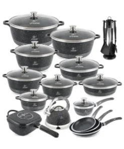 ✨️✨️Anniversary Celebration while stocks last:31 Pcs Non Stick Granite Kitchen Cooking Set with Tools