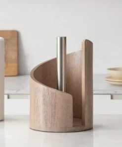 ✨️✨️Solid Wood Paper Towel Holder – Eco-Friendly